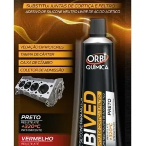 Adesivo De Silicone Para Motor OrbiVED Orbi 50g Preto +320º